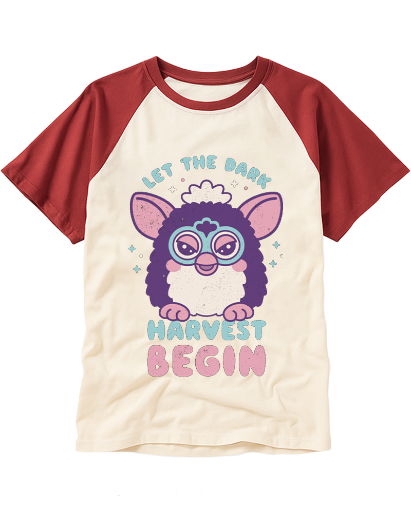 Let The Dark Harvest Begin 1990s Raglan Baseball T-Shirt image 2