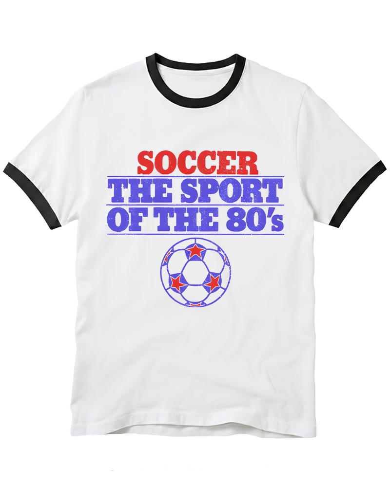Soccer the Sport of the 1980s Ringer T-Shirt image 2