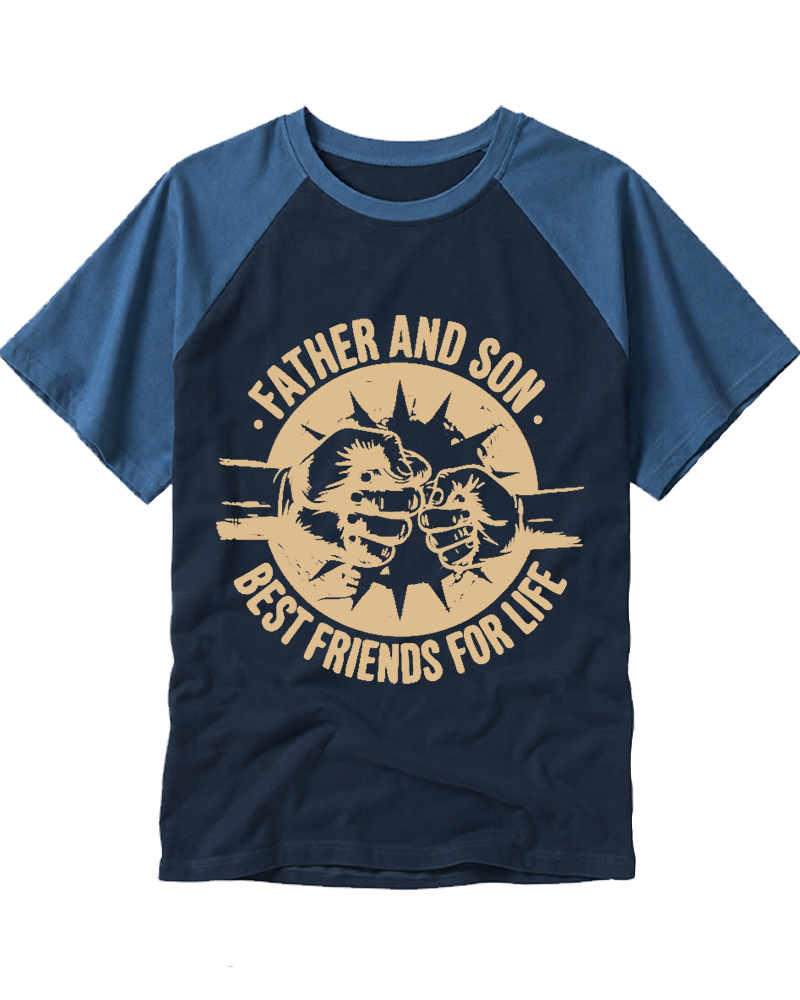 Best Friends For Life 1990s Raglan Baseball T-Shirt image 2