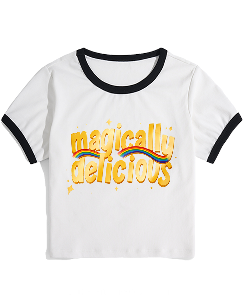 Magically Delicious 1960s Women's Ringer T-shirt image 2