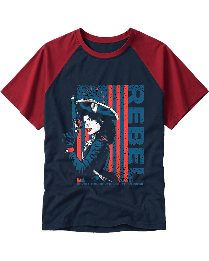 Rebel 1950s Raglan Baseball T-Shirt image 2