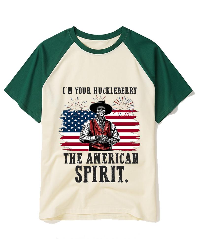 I'm Your Huckleberry 1990s Raglan Baseball T-Shirt image 2