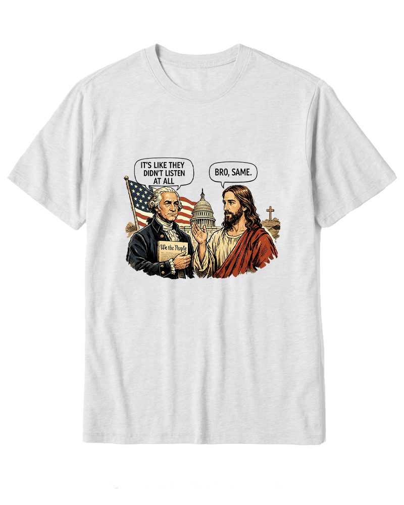 TheRetroTeeIt’s Like They Didn’T Listen At All Cotton T-Shirt image 2