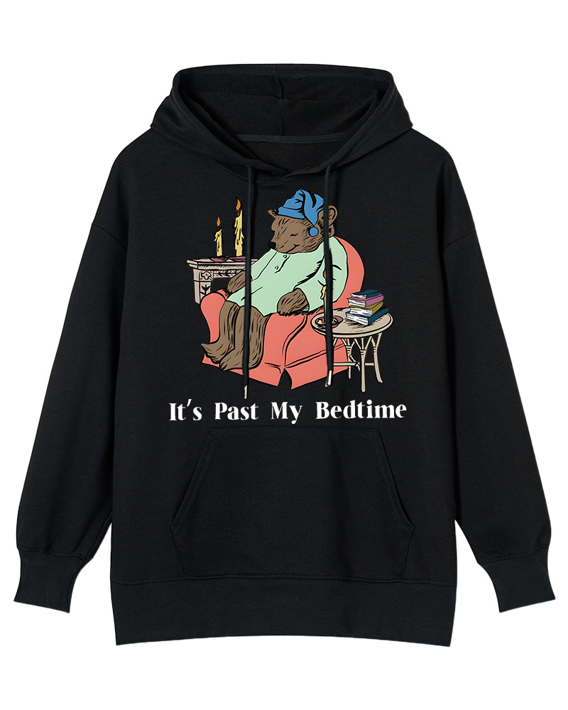 It's Past My Bedtime Cotton Hoodie image 2