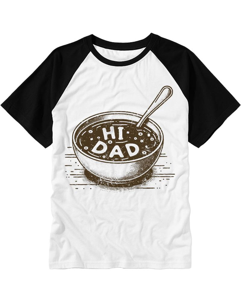 Hi Dad Soup 1990s Raglan Baseball T-Shirt image 2