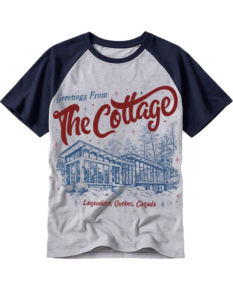The Cottage 1950s Raglan Baseball T-Shirt image 2