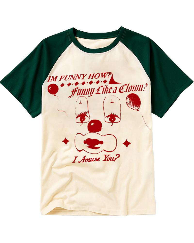 Like A Clown 1990s Raglan Baseball T-Shirt image 2