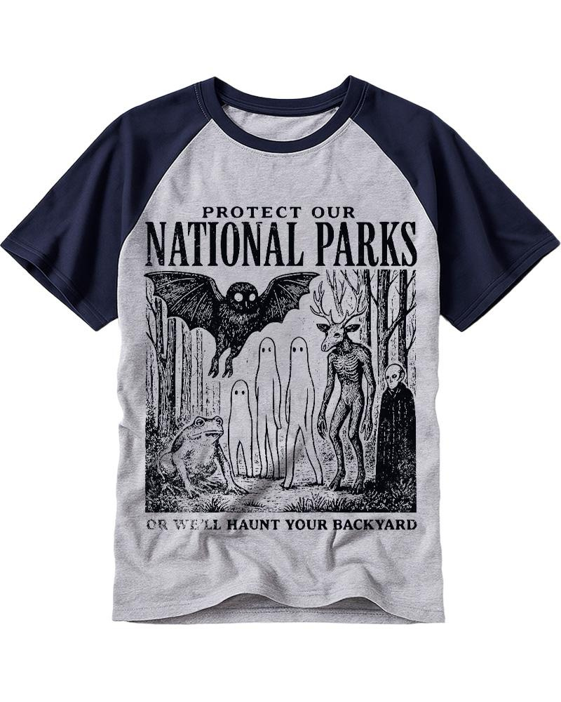 Mothman 1970s Raglan Baseball T-Shirt image 2