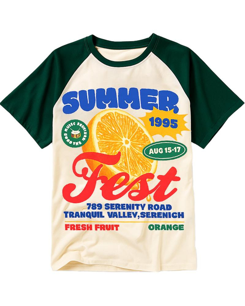Summer Fest 1990s Raglan Baseball T-Shirt image 2