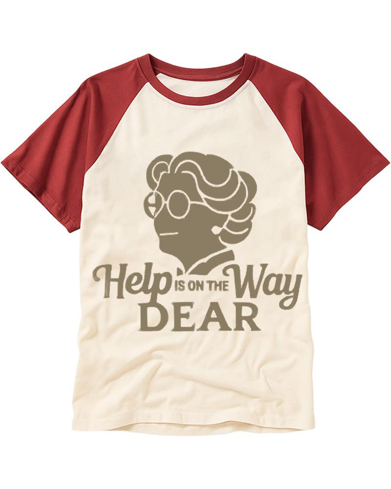 Help Is On The Way 1990s Raglan Baseball T-Shirt image 2
