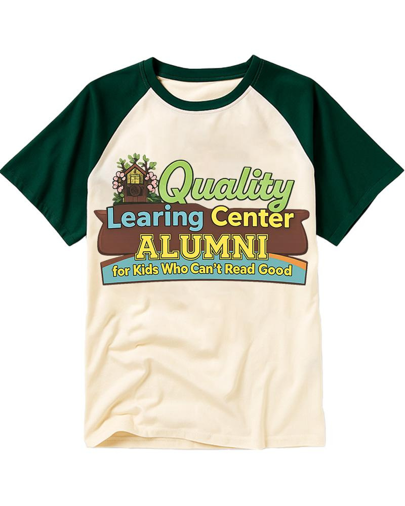 Learning Center 1990s Raglan Baseball T-Shirt image 2
