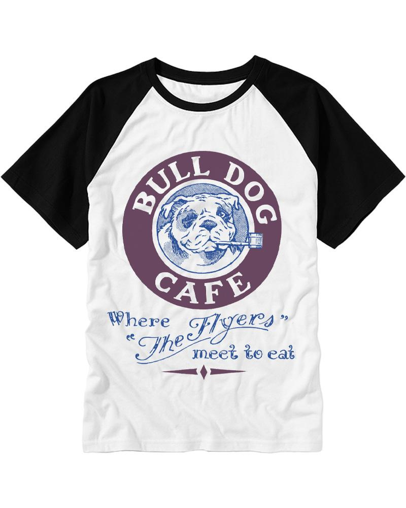 Bulldog Cafe 1980s Raglan Baseball T-Shirt image 2