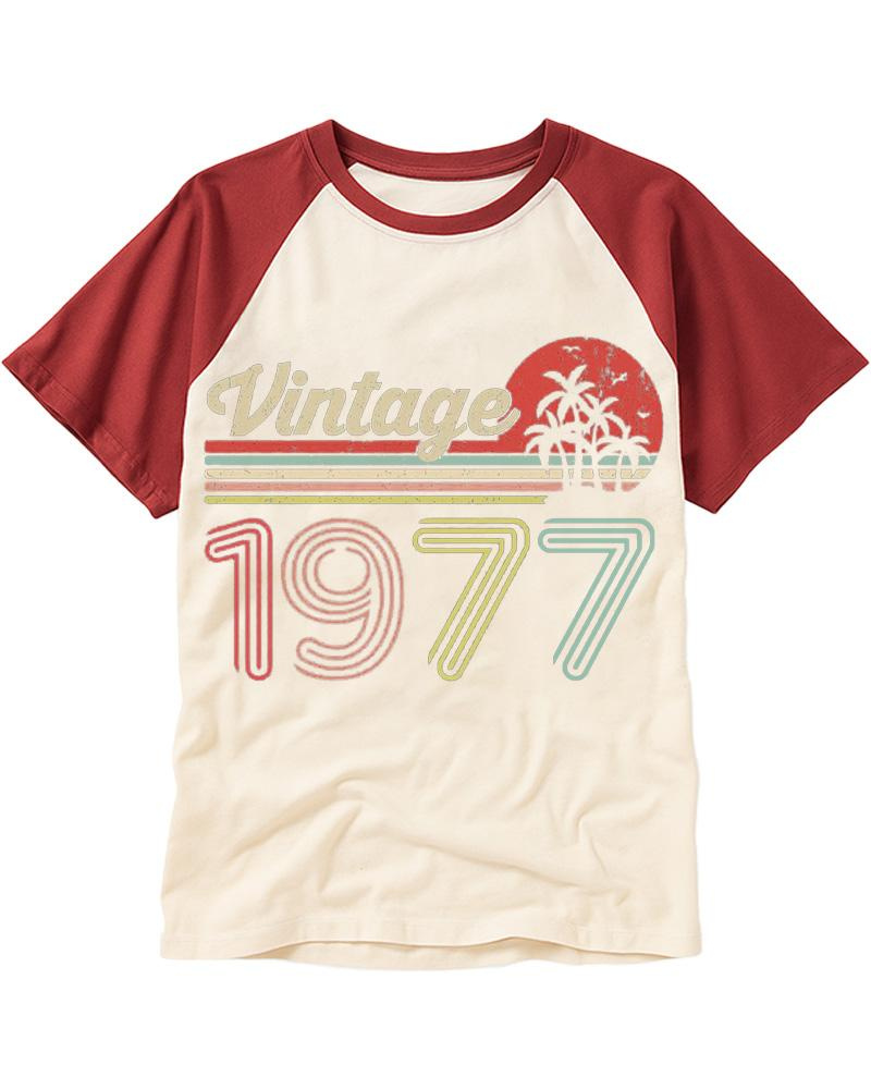 1977 Vintage Raglan Baseball T-Shirt image 2
