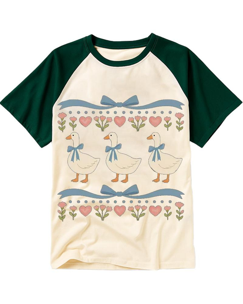 1980s Goose Raglan Baseball T-Shirt image 2