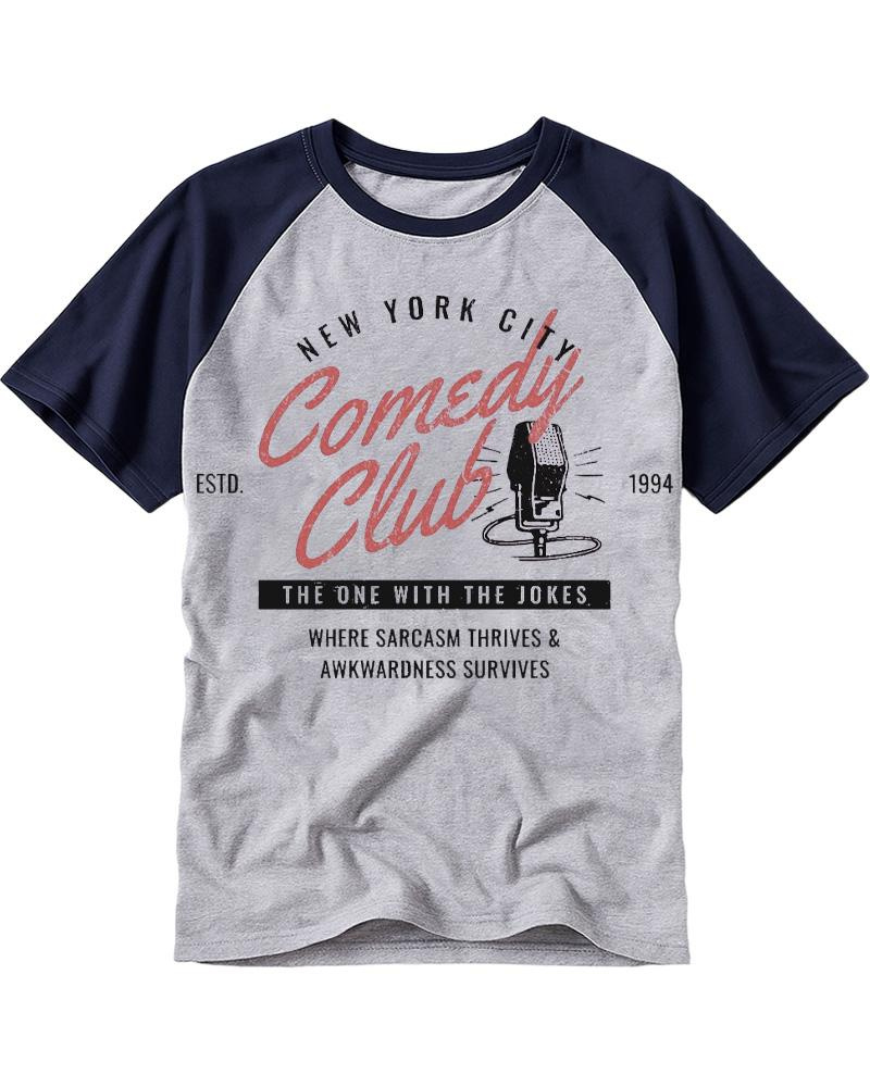 Comedy Club 1990s Raglan Baseball T-Shirt image 2
