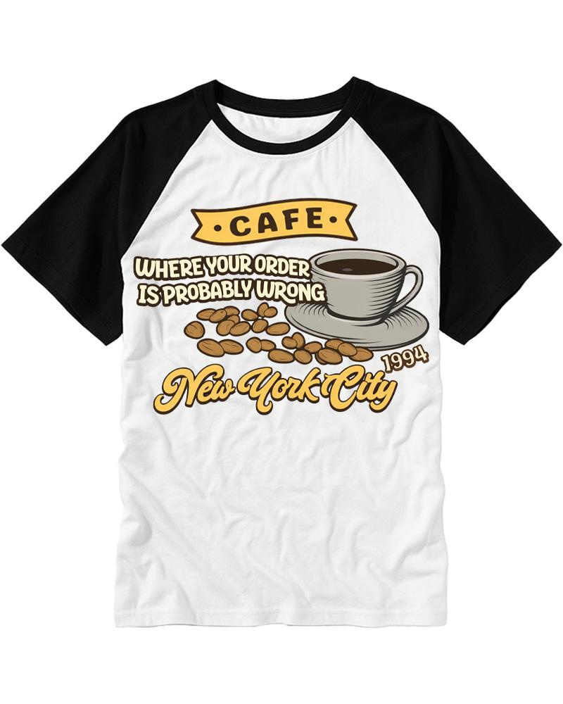 Cafe 1990s Raglan Baseball T-Shirt image 2