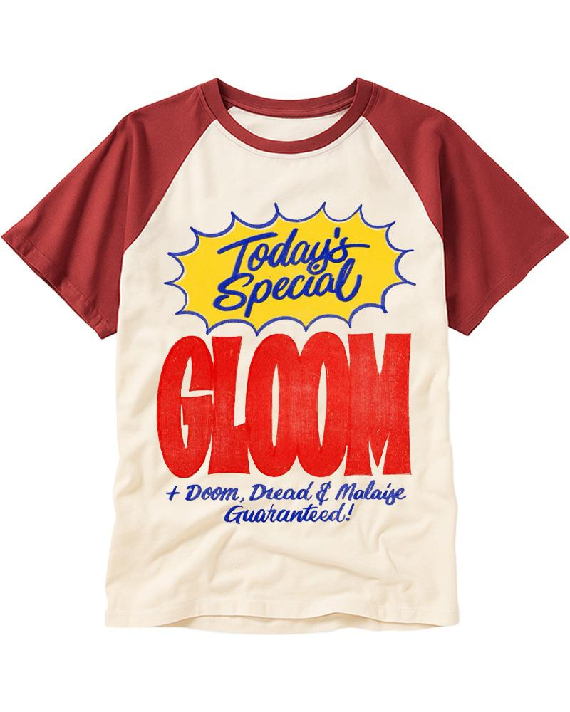 Today’s Special Gloom 1970s Raglan Baseball T-Shirt image 2