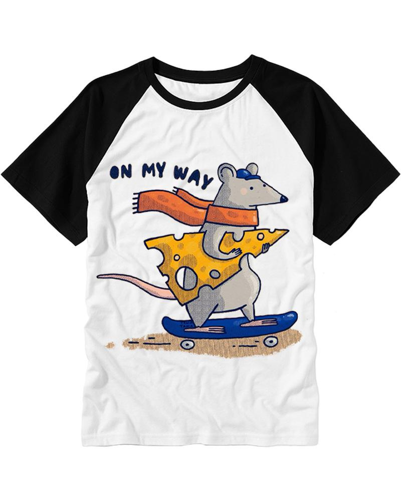 On My Way 1970s Raglan Baseball T-Shirt image 2