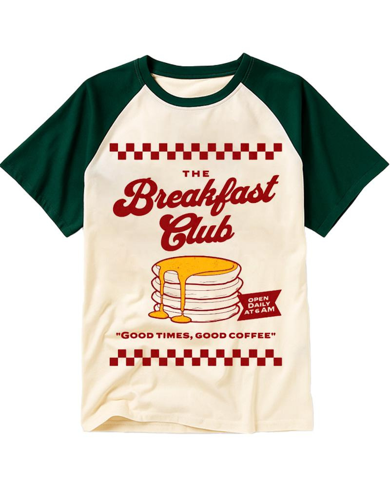 Pancake Diner 1980s Raglan Baseball T-Shirt image 2