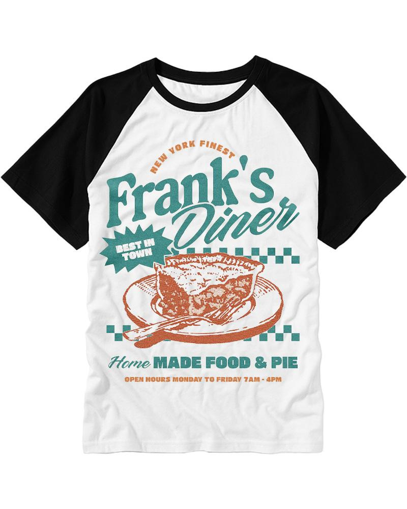Frank’s Diner 1960s Raglan Baseball T-Shirt image 2