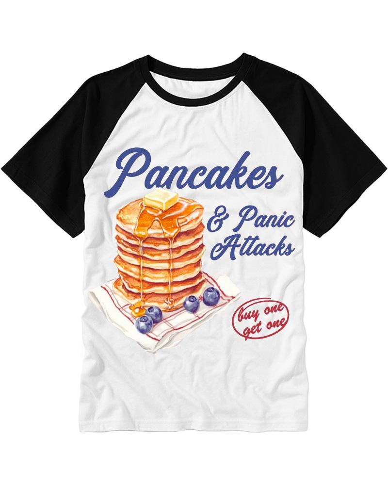 Pancakes & Panic Attacks 1960s Raglan Baseball T-Shirt image 2