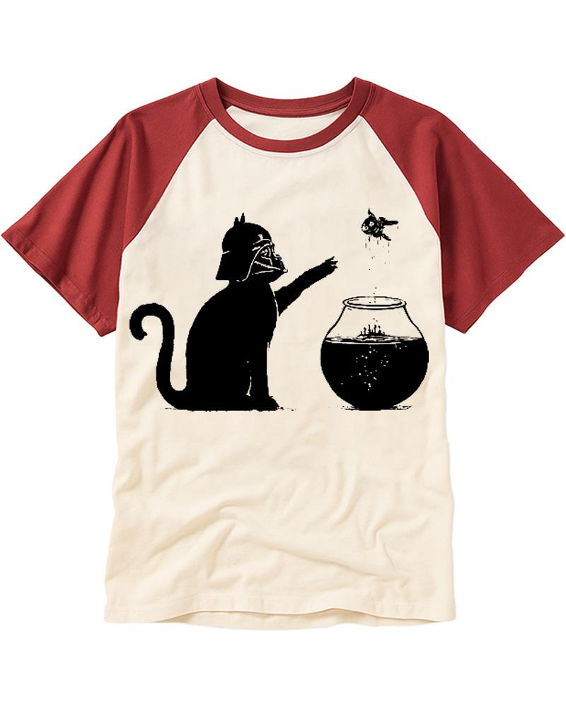 All Too Easy Vintage Cat 1980s Raglan Baseball T-Shirt image 2