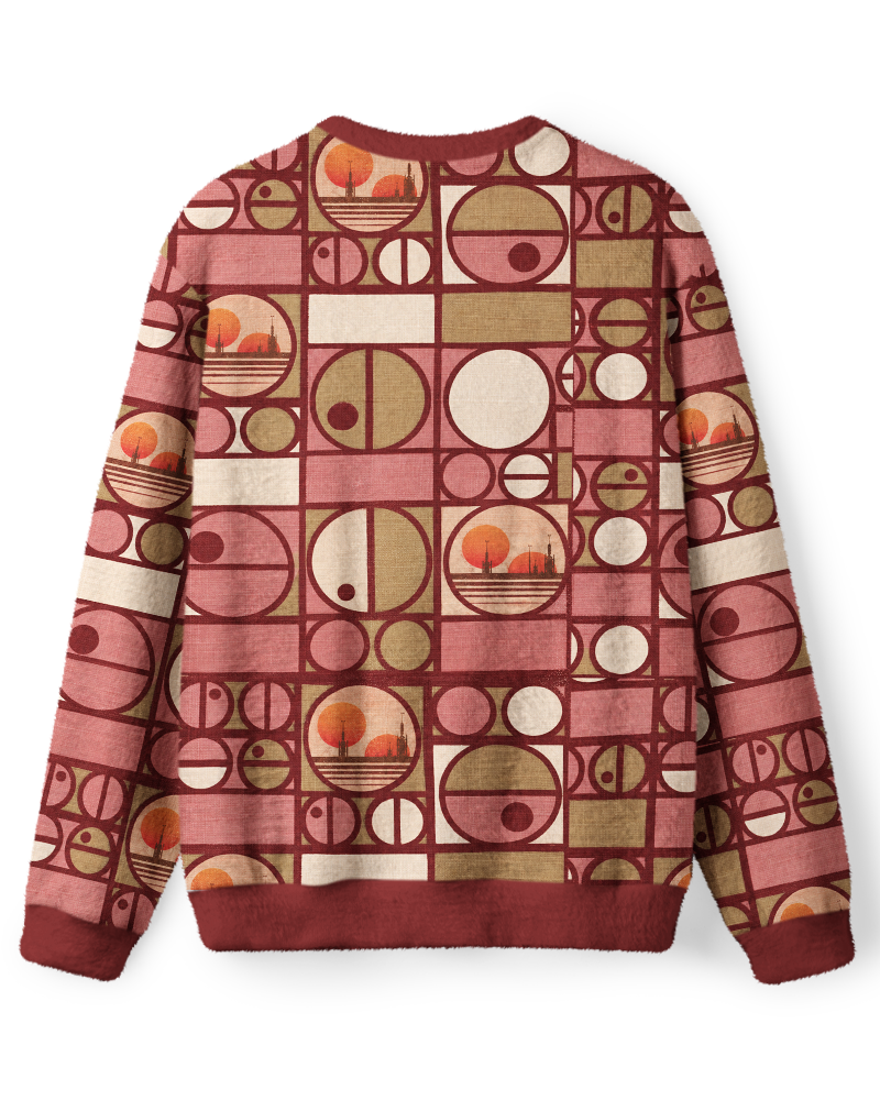 Vintage 1970s Rose Mod Sunset Screen-Inspired Sweater image 2