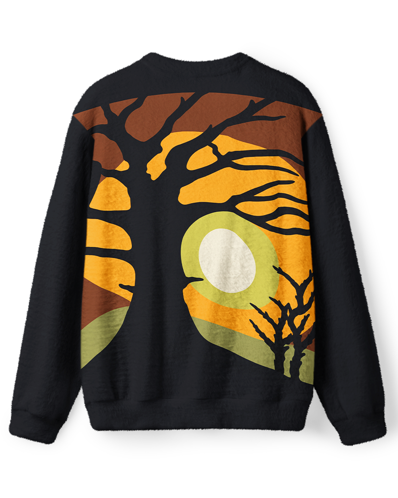 Vintage 1970s Sunset Tree Sweater image 2