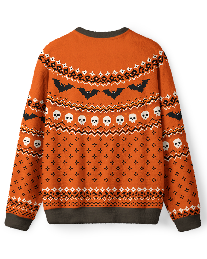 Bat Skull Fair Isle Sweater image 2