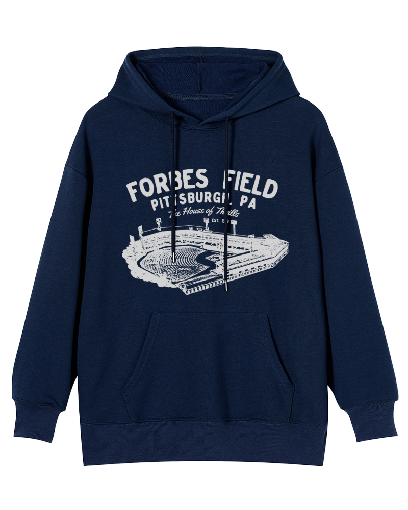Forbes Field was the home of the Pittsburgh Pirates Cotton Hoodie image 2