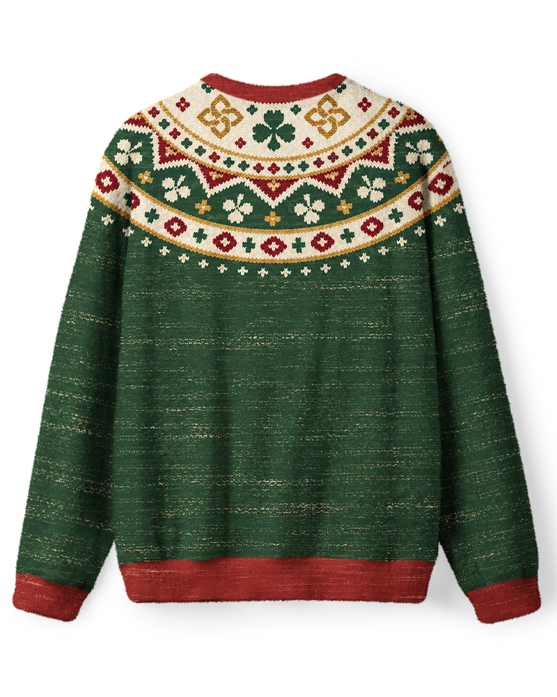 Vintage 1970s Celtic Shamrock Sweater image 2