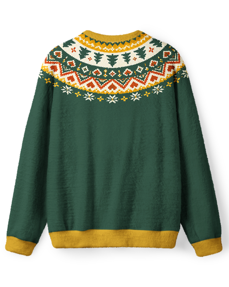 Vintage 1970s Evergreen Pine Christmas Sweater image 2
