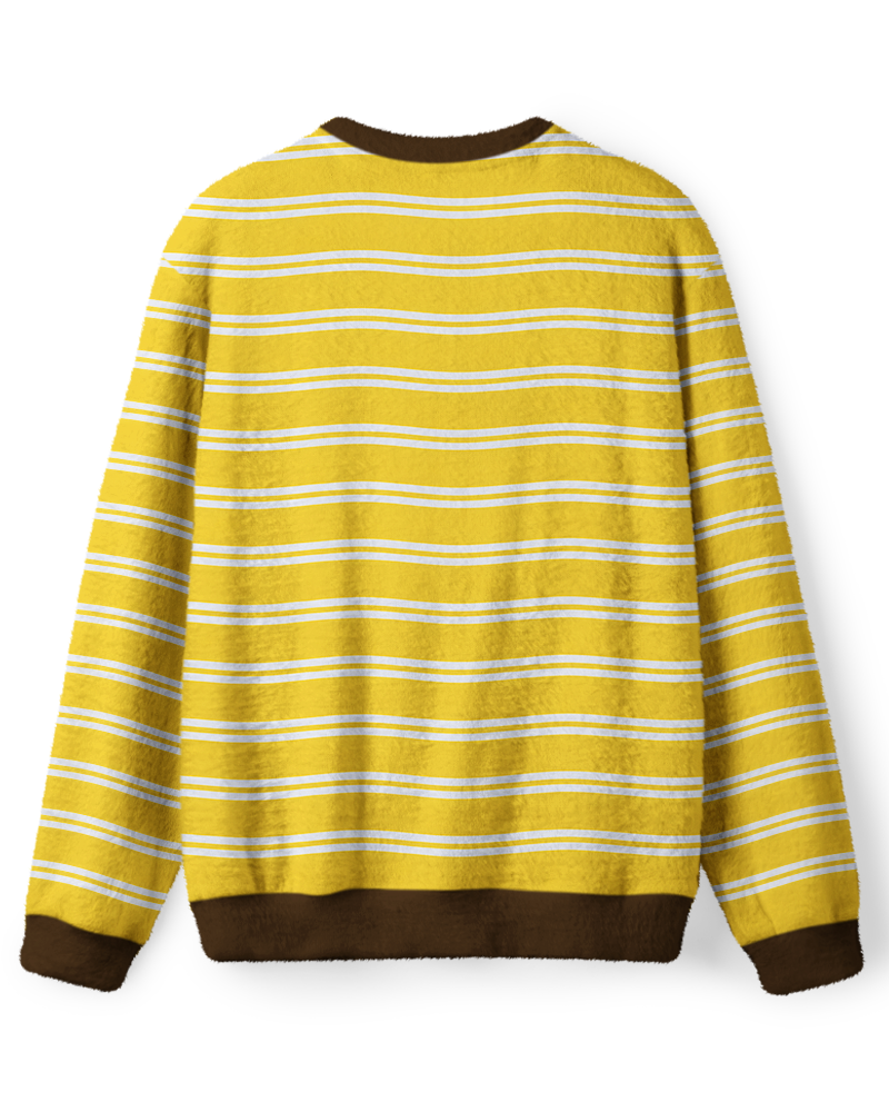 Vintage 1970s Golden Sunshine Stripe Sweater image 2