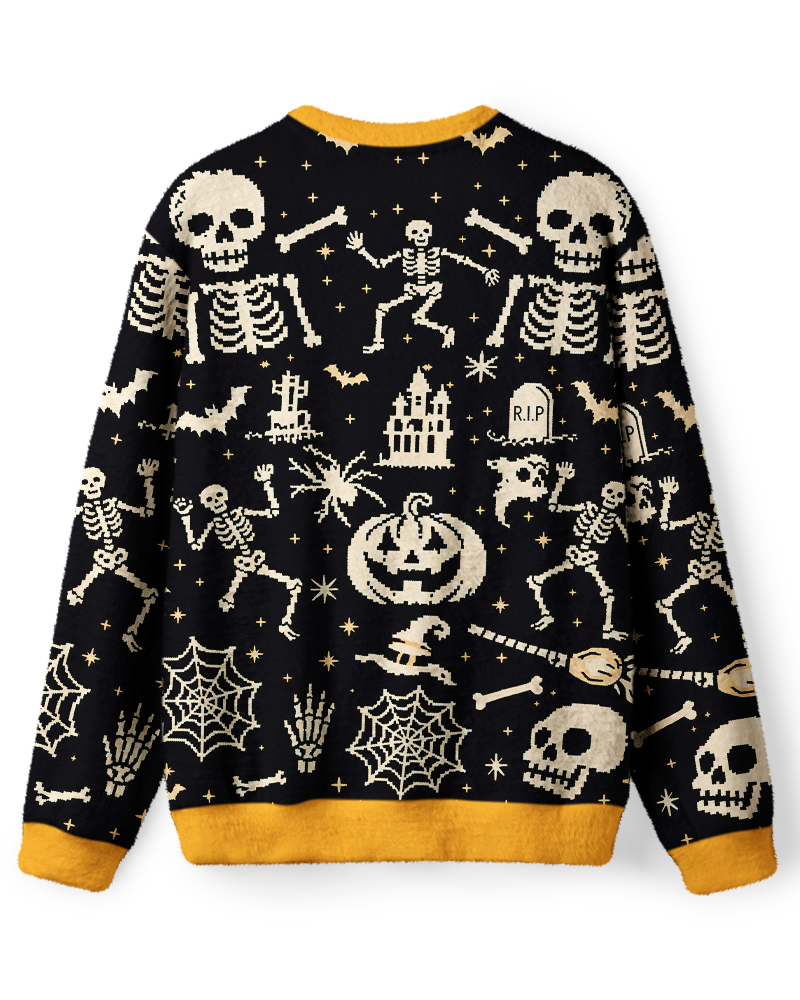 Spooky Skeleton Halloween Sweater image 2