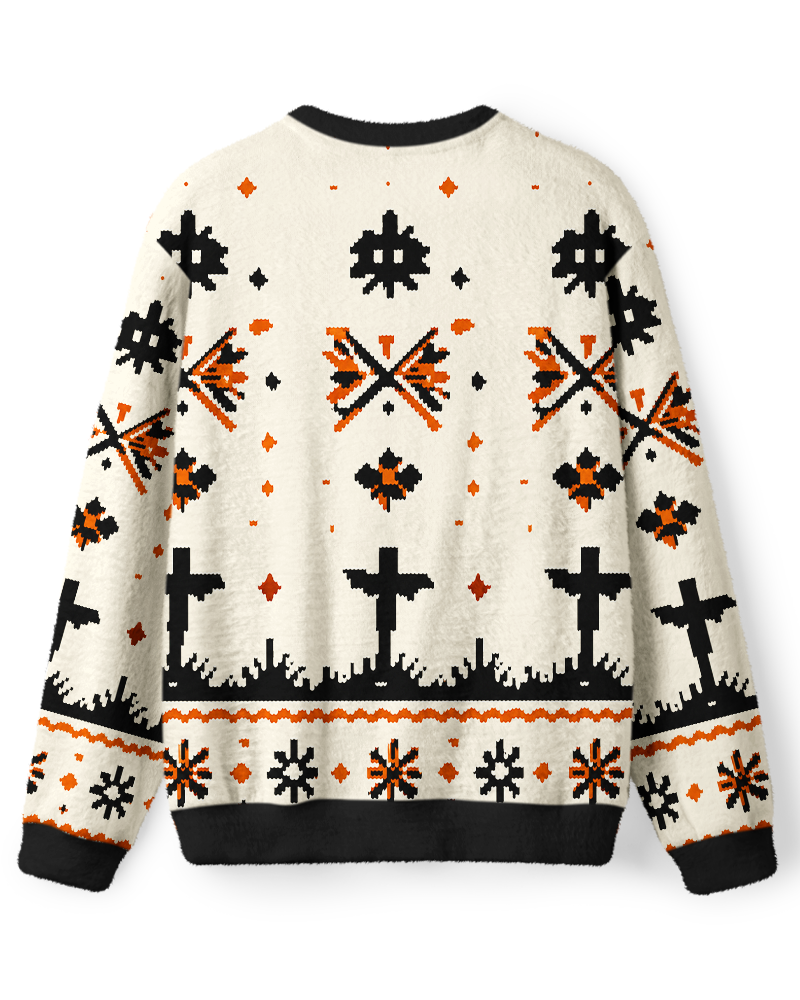 Halloween night for fight Sweater image 2