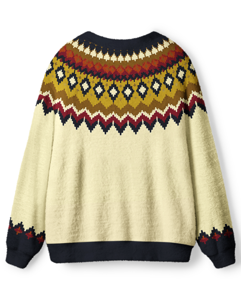 Vintage 1970s Desert Canyon Folk Unisex Cardigan Sweater image 2