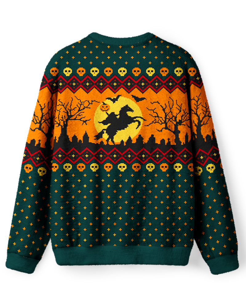 Vintage Halloween Headless Horseman Sweater image 2