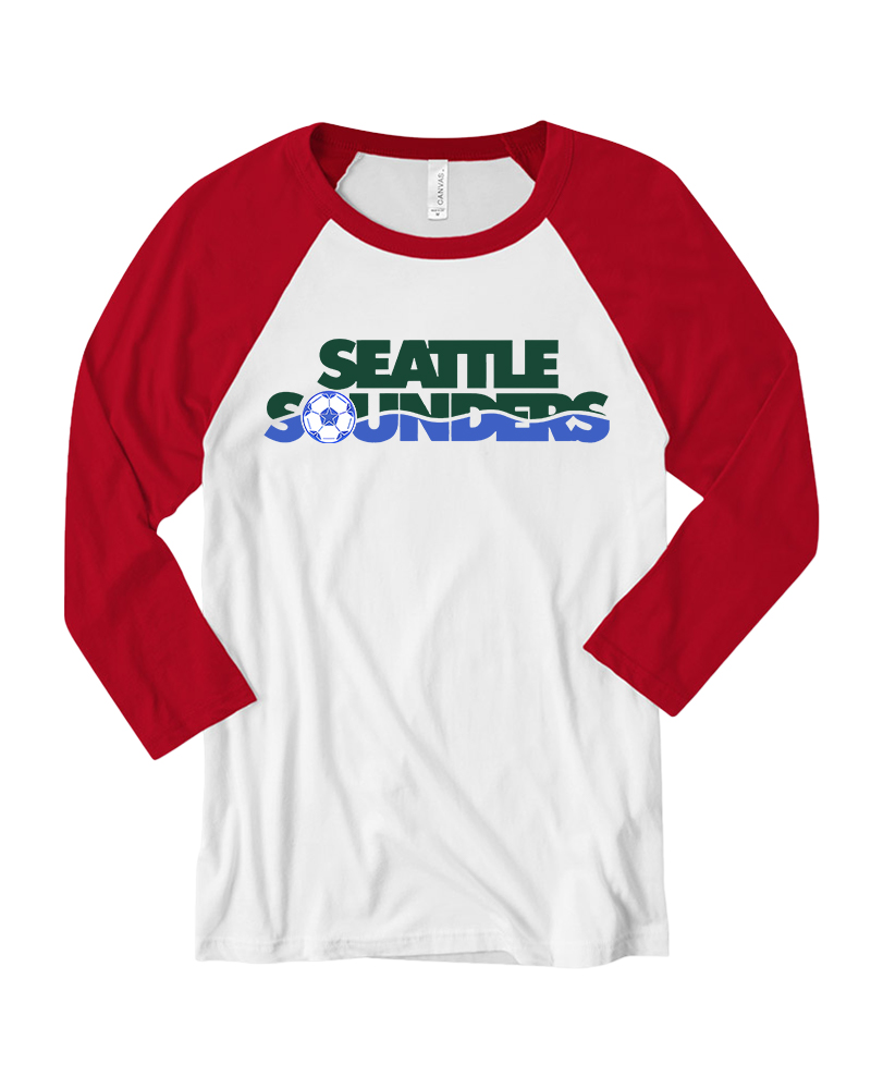1974 Seattle Sounders Long Sleeve Raglan T-Shirt image 2