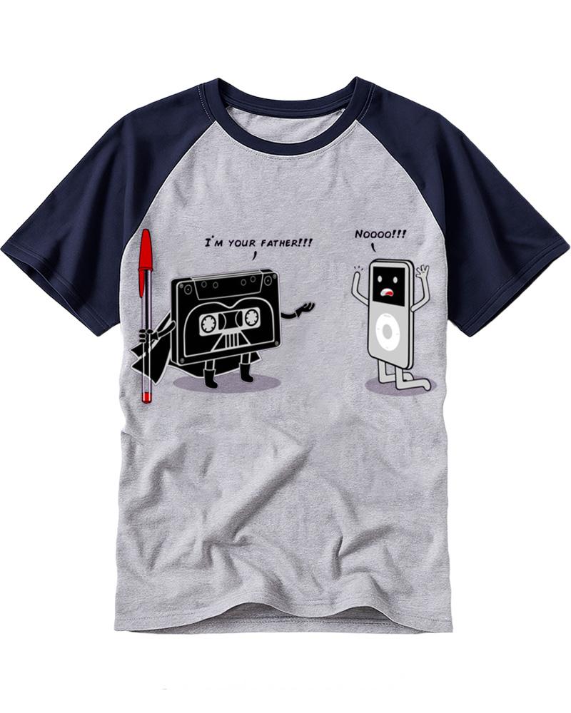 I´M Your Father 1980s Raglan Baseball T-Shirt image 2
