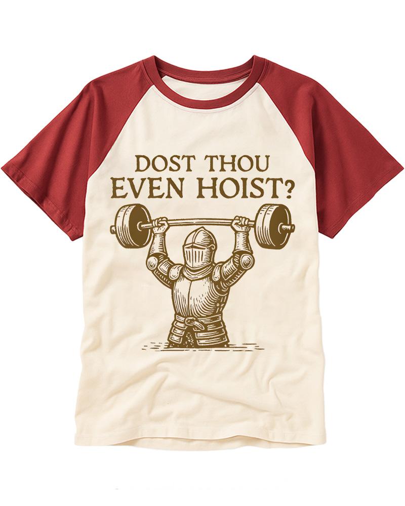 Dost Thou Even Hoist 1960s Raglan Baseball T-Shirt image 2