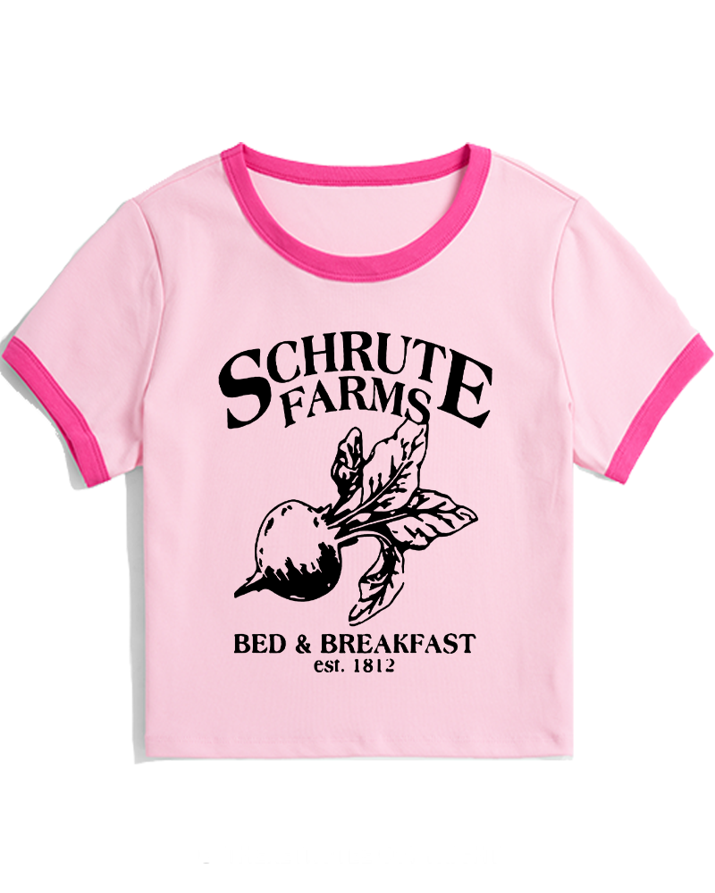 Beetwood Acres Family Farm 2000s Women's Ringer T-shirt image 2