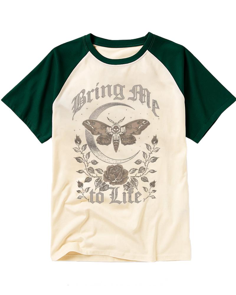 Moth 1990s Raglan Baseball T-Shirt image 3
