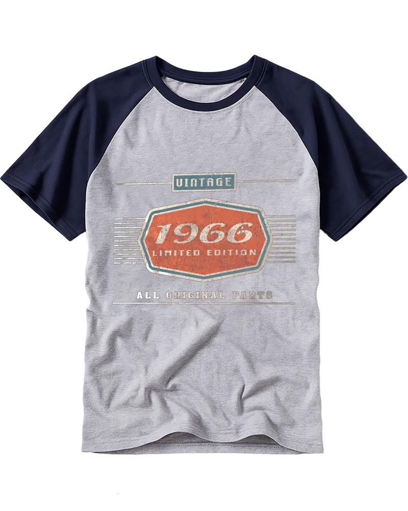 Car Lover Dad Grandpa Gifts 1960s Raglan Baseball T-Shirt image 3