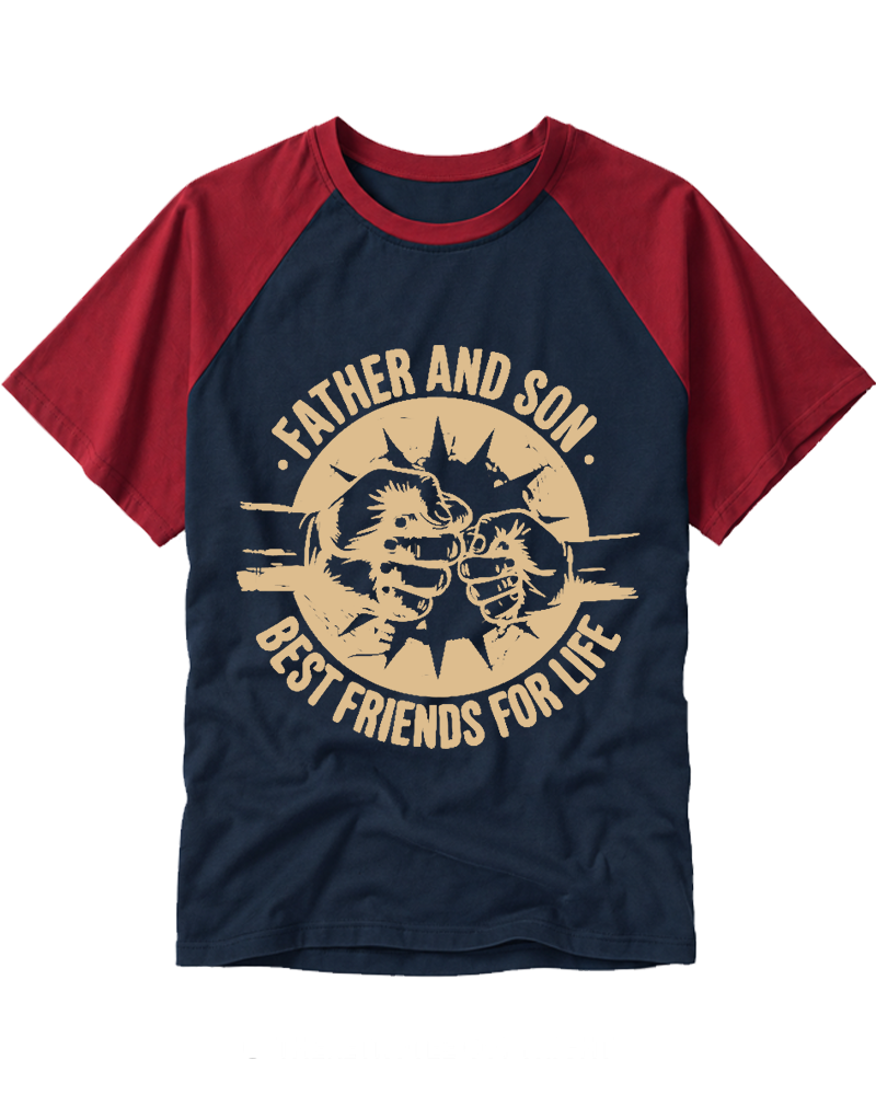 Best Friends For Life 1990s Raglan Baseball T-Shirt image 3