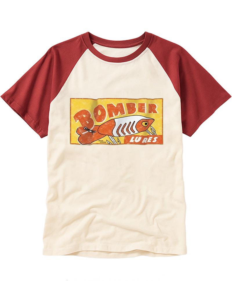 Fishing Lure 1970s Raglan Baseball T-Shirt image 3