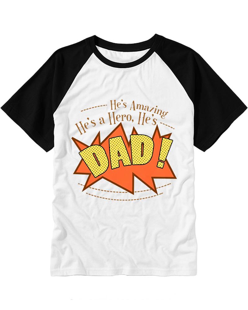 He’s Amazing 1960s Raglan Baseball T-Shirt image 3