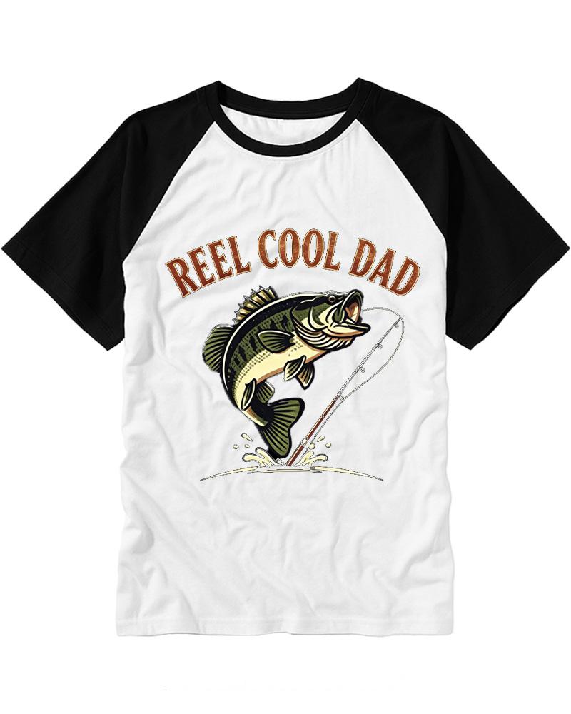 Reel Cool Dad 1990s Raglan Baseball T-Shirt image 3