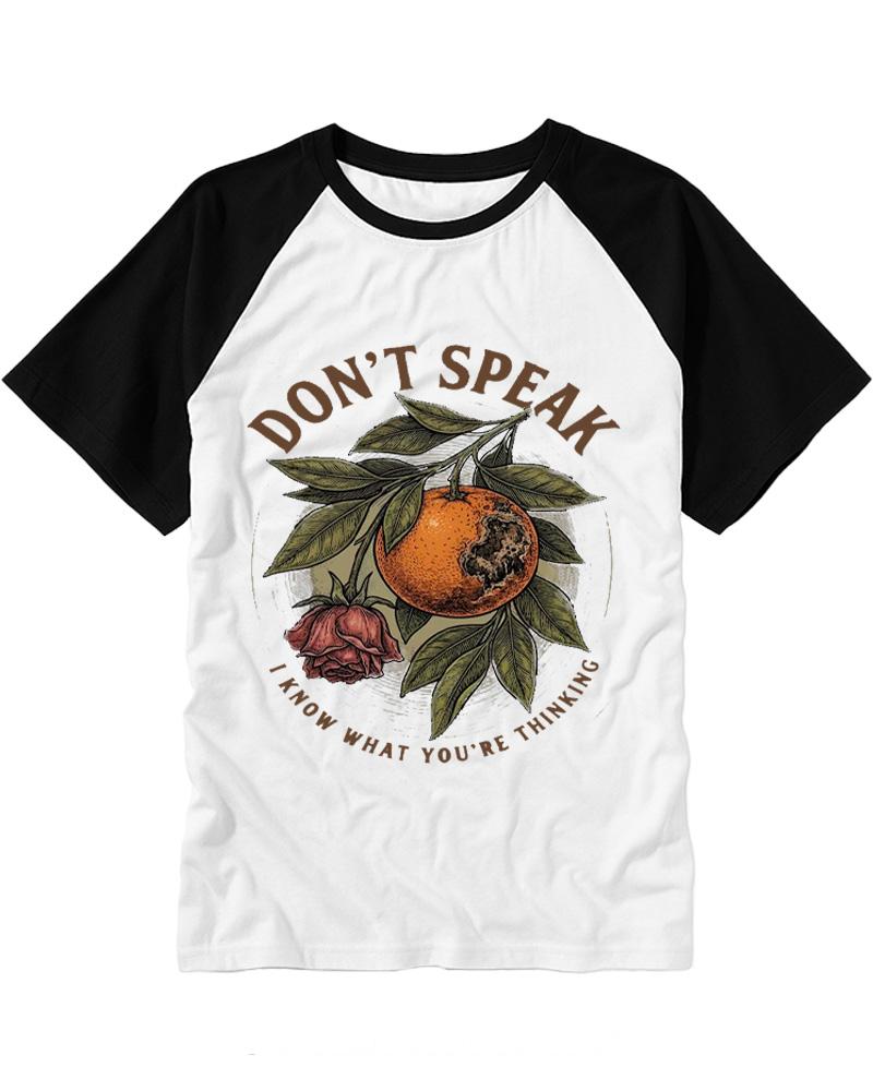 Don't Speak 1990s Raglan Baseball T-Shirt image 3