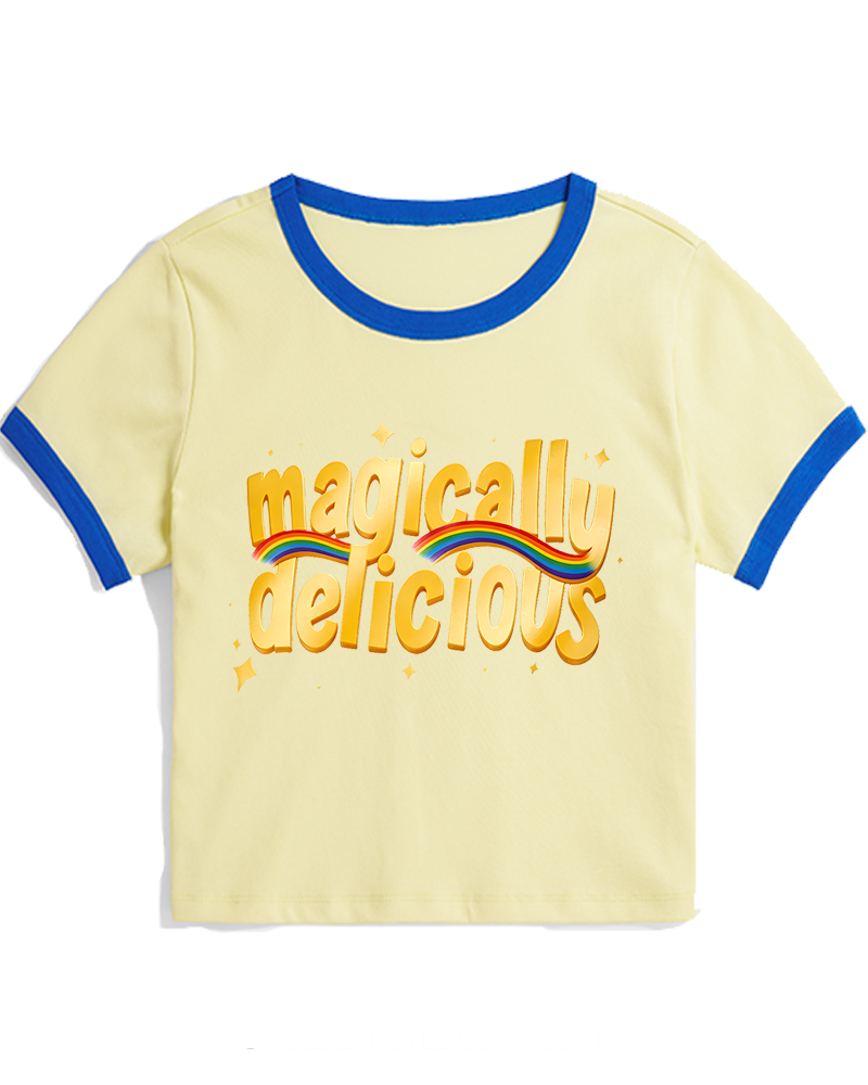 Magically Delicious 1960s Women's Ringer T-shirt image 3