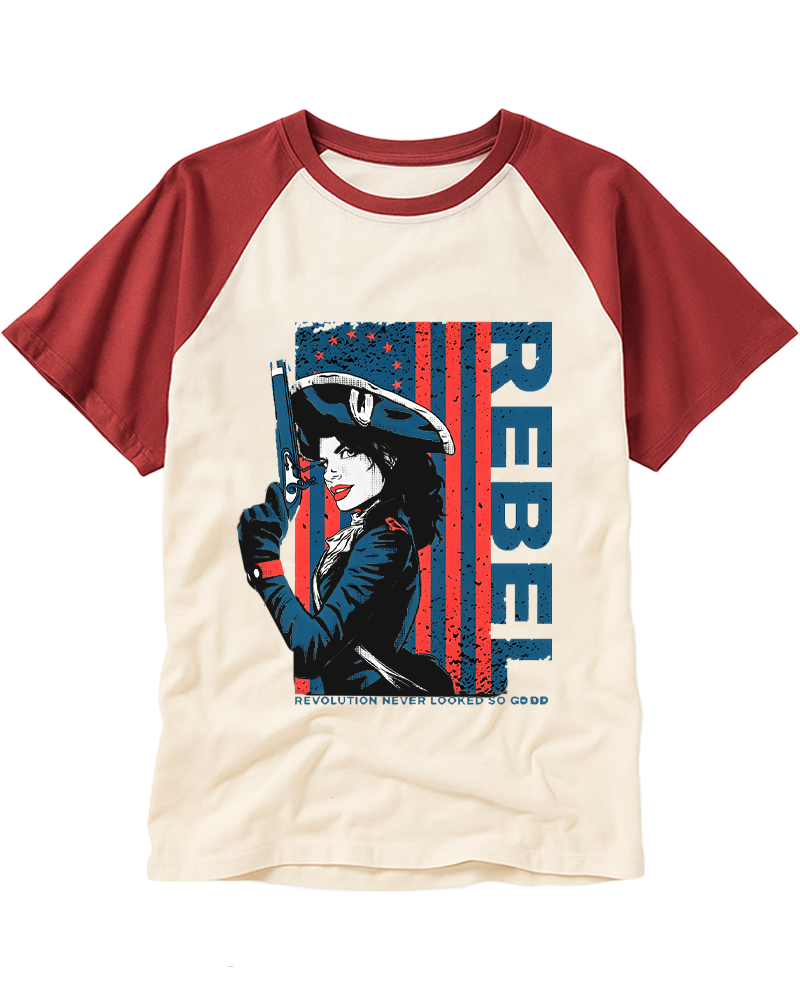 Rebel 1950s Raglan Baseball T-Shirt image 3